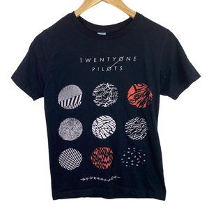 Women's Black Twenty One Pilots Band T-Shirt Size XS Graphic Tee